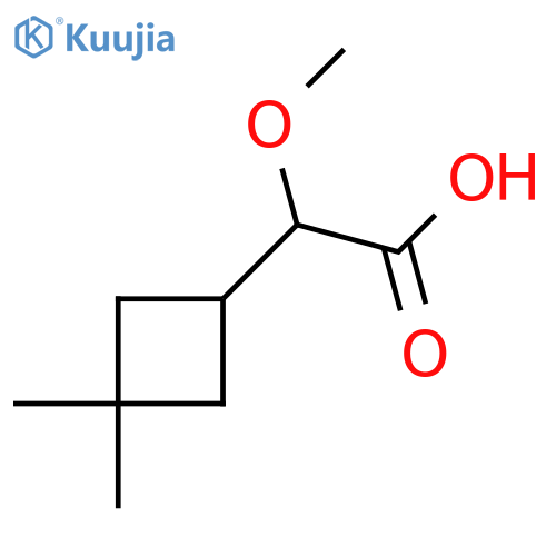 2-(3,3-Dimethylcyclobutyl)-2-methoxyacetic acid structure