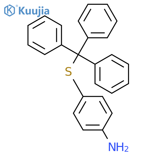 Benzenamine, 4-[(triphenylmethyl)thio]- structure