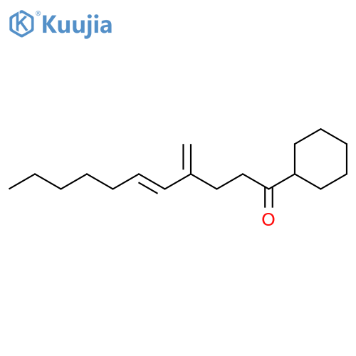 5-Undecen-1-one, 1-cyclohexyl-4-methylene-, (5E)- structure