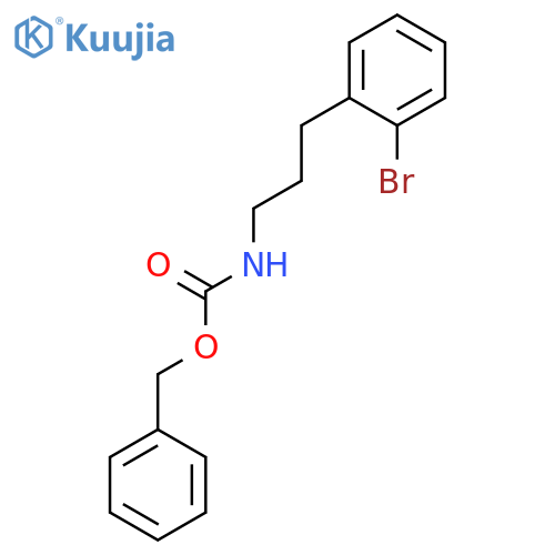 benzyl N-3-(2-bromophenyl)propylcarbamate structure