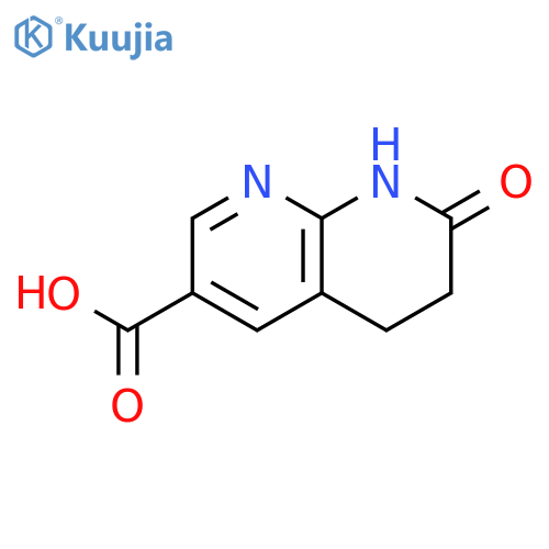 7-oxo-5,6,7,8-tetrahydro-1,8-naphthyridine-3-carboxylic acid structure