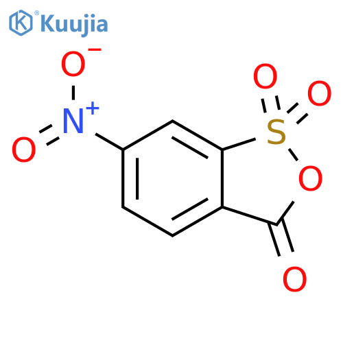 3H-2,1-Benzoxathiol-3-one, 6-nitro-, 1,1-dioxide structure