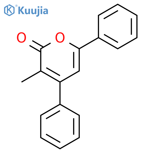 2H-Pyran-2-one, 3-methyl-4,6-diphenyl- structure