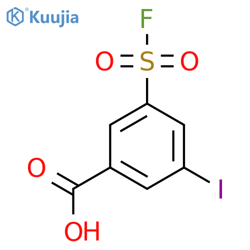 3-(fluorosulfonyl)-5-iodobenzoic acid structure