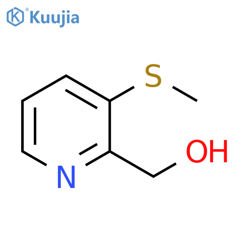 2-Pyridinemethanol, 3-(methylthio)- structure
