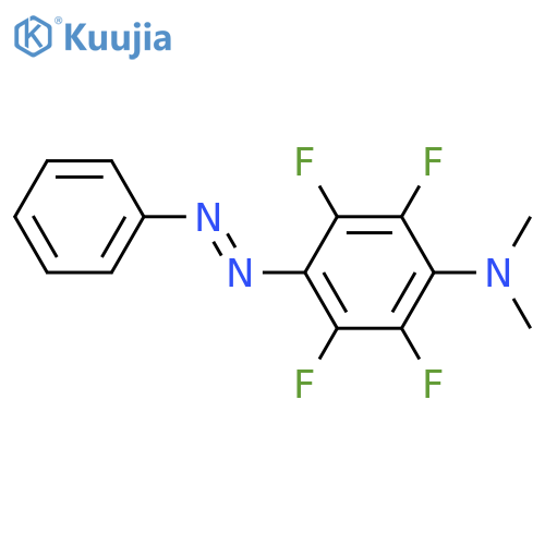 Benzenamine,2,3,5,6-tetrafluoro-N,N-dimethyl-4-(2-phenyldiazenyl)- structure