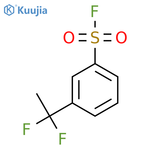 3-(1,1-difluoroethyl)benzene-1-sulfonyl fluoride structure