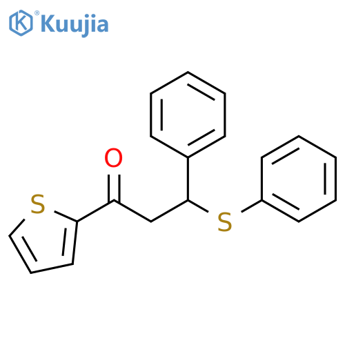 1-Propanone, 3-phenyl-3-(phenylthio)-1-(2-thienyl)- structure