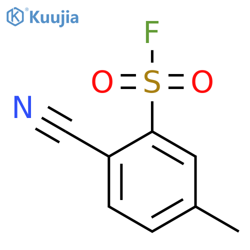 2-cyano-5-methylbenzene-1-sulfonyl fluoride structure
