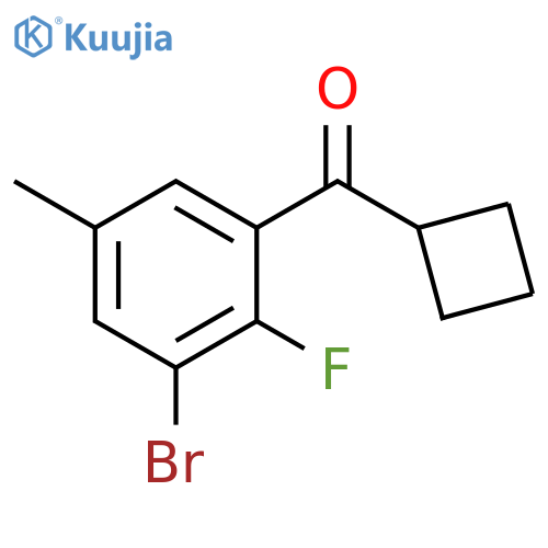 (3-Bromo-2-fluoro-5-methylphenyl)cyclobutylmethanone structure