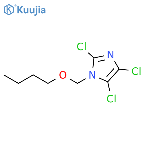 1H-Imidazole, 1-(butoxymethyl)-2,4,5-trichloro- structure