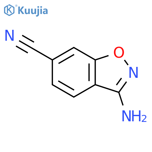 3-Amino-1,2-benzisoxazole-6-carbonitrile structure