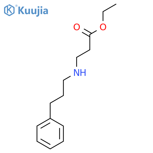 Ethyl 3-[(3-phenylpropyl)amino]propanoate structure