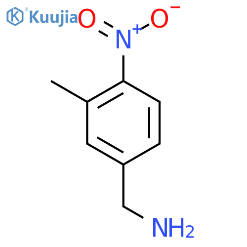 (3-methyl-4-nitrophenyl)methanamine structure