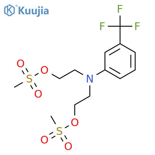 Ethanol,2,2'-[[3-(trifluoromethyl)phenyl]imino]bis-, dimethanesulfonate (ester) (9CI) structure