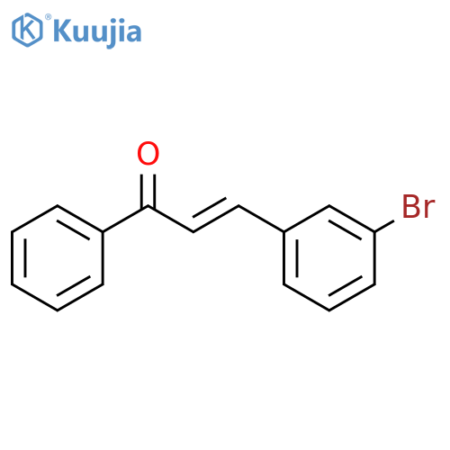 (2E)-3-(3-bromophenyl)-1-phenylprop-2-en-1-one structure