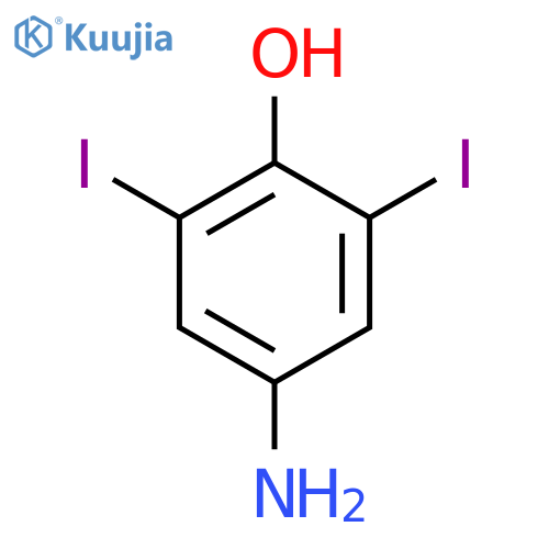 Phenol, 4-amino-2,6-diiodo- structure