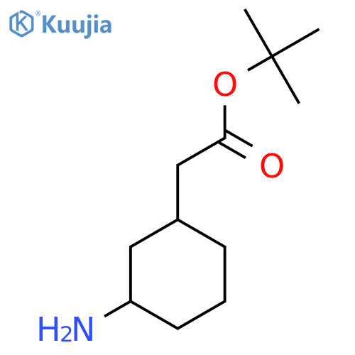 Tert-butyl 2-(3-aminocyclohexyl)acetate structure