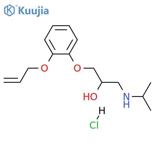 (±)-[3-[2-(allyloxy)phenoxy]-2-hydroxypropyl]isopropylammonium chloride structure