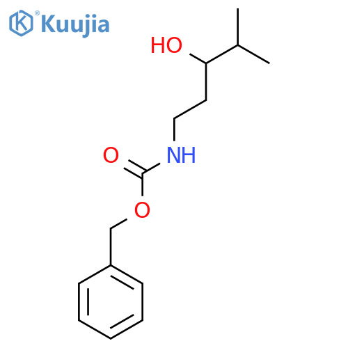 benzyl N-(3-hydroxy-4-methylpentyl)carbamate structure