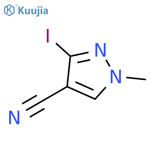 3-Iodo-1-methyl-1H-pyrazole-4-carbonitrile structure