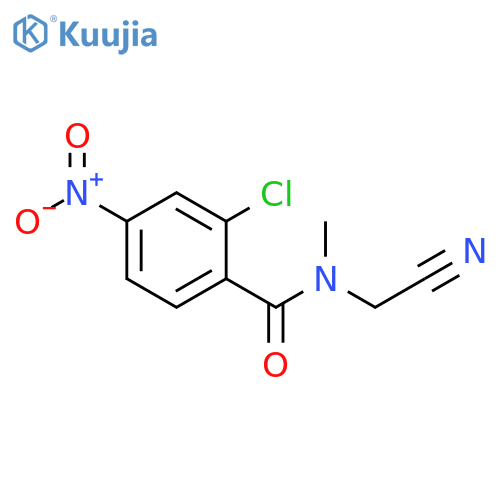 Benzamide, 2-chloro-N-(cyanomethyl)-N-methyl-4-nitro- structure