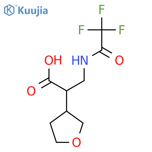 2-(Oxolan-3-yl)-3-(trifluoroacetamido)propanoic acid structure