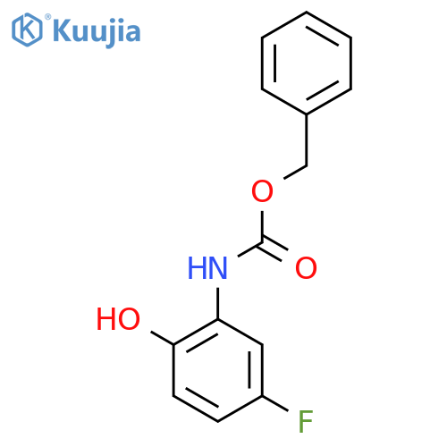 benzyl N-(5-fluoro-2-hydroxyphenyl)carbamate structure