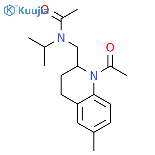 Acetamide,N-[(1-acetyl-1,2,3,4-tetrahydro-6-methyl-2-quinolinyl)methyl]-N-(1-methylethyl)- structure