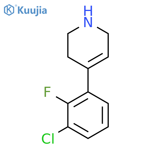 4-(3-Chloro-2-fluorophenyl)-1,2,3,6-tetrahydropyridine structure