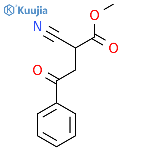 Methyl 2-cyano-4-oxo-4-phenylbutanoate structure