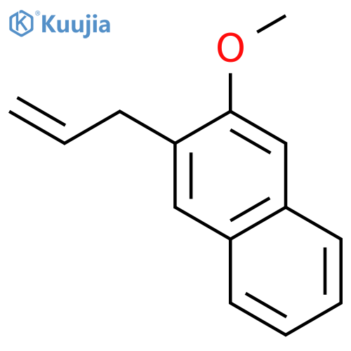 Naphthalene, 2-methoxy-3-(2-propenyl)- structure