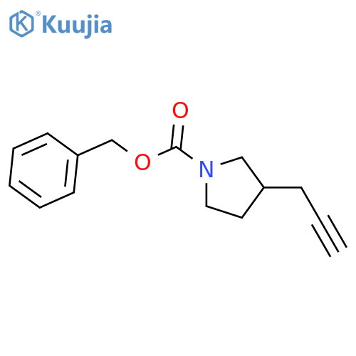 Benzyl 3-(prop-2-yn-1-yl)pyrrolidine-1-carboxylate structure