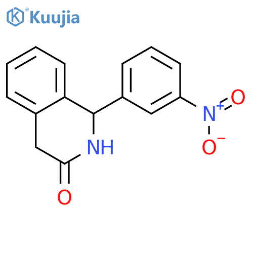 3(2H)-ISOQUINOLINONE, 1,4-DIHYDRO-1-(3-NITROPHENYL)- structure