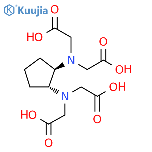 rel-N,N′-(1R,2R)-1,2-Cyclopentanediylbis[N-(carboxymethyl)glycine] structure