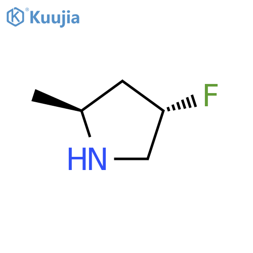 Pyrrolidine, 4-fluoro-2-methyl-, (2S,4S)- structure