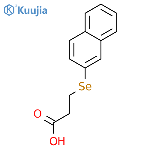Propanoic acid, 3-(2-naphthalenylseleno)- structure
