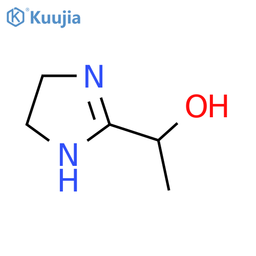 1-(4,5-dihydro-1H-imidazol-2-yl)ethanol structure
