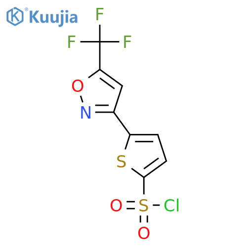5-5-(Trifluoromethyl)isoxazol-3-ylthiophene-2-sulfonyl Chloride structure
