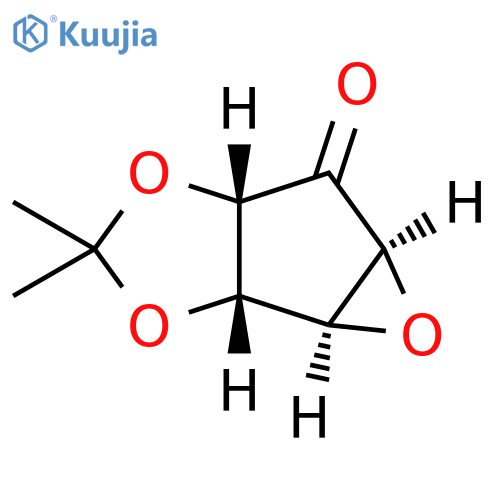 5H-Oxireno[3,4]cyclopenta[1,2-d][1,3]dioxol-5-one, tetrahydro-3,3-dimethyl-, (1aS,1bS,4aS,5aS)- structure