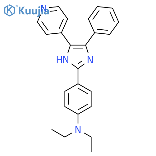 Benzenamine, N,N-diethyl-4-[4-phenyl-5-(4-pyridinyl)-1H-imidazol-2-yl]- structure