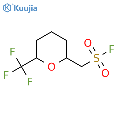 6-(trifluoromethyl)oxan-2-ylmethanesulfonyl fluoride structure
