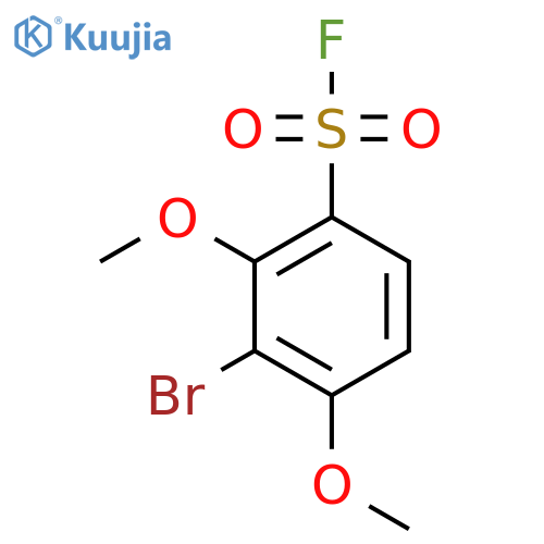3-bromo-2,4-dimethoxybenzene-1-sulfonyl fluoride structure