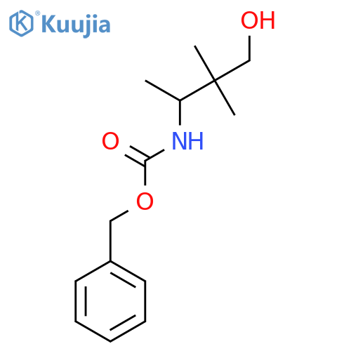 benzyl N-(4-hydroxy-3,3-dimethylbutan-2-yl)carbamate structure