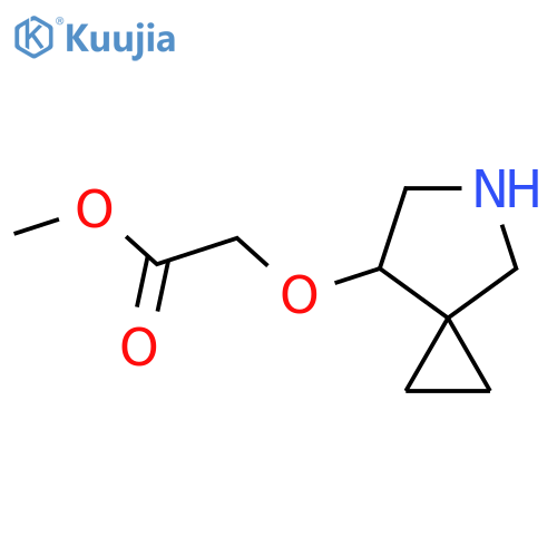Methyl 2-{5-azaspiro[2.4]heptan-7-yloxy}acetate structure