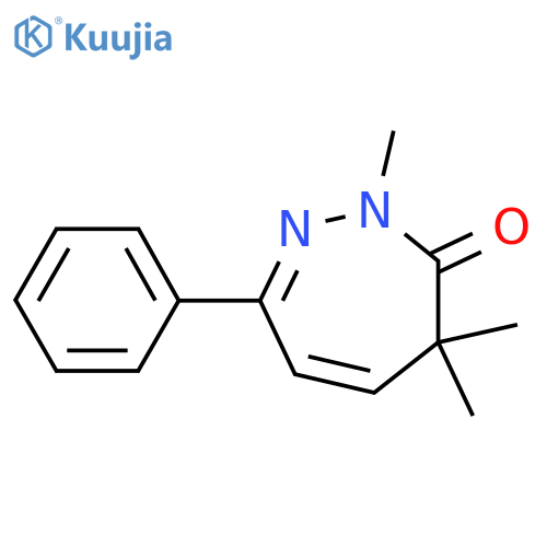 2,4-Dihydro-2,4,4-trimethyl-7-phenyl-3H-1,2-diazepin-3-one structure