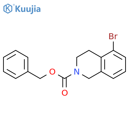 2(1H)-Isoquinolinecarboxylic acid, 5-bromo-3,4-dihydro-, phenylmethyl ester structure