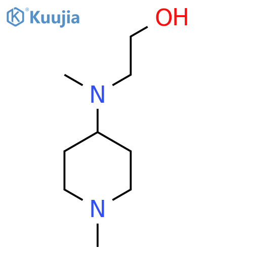 2-[Methyl-(1-methyl-piperidin-4-yl)-amino]-ethanol structure