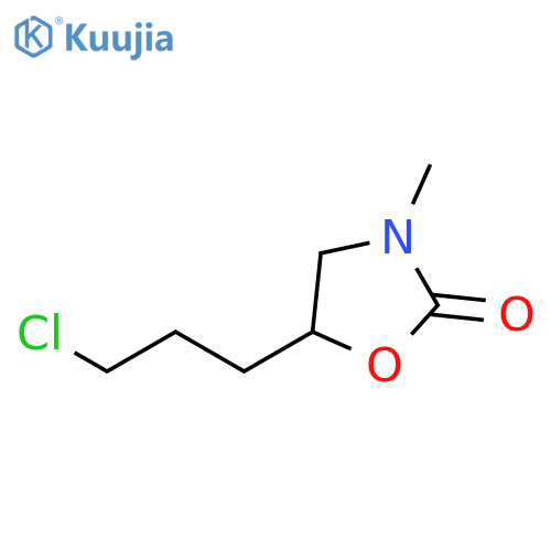 2-Oxazolidinone, 5-(3-chloropropyl)-3-methyl- structure