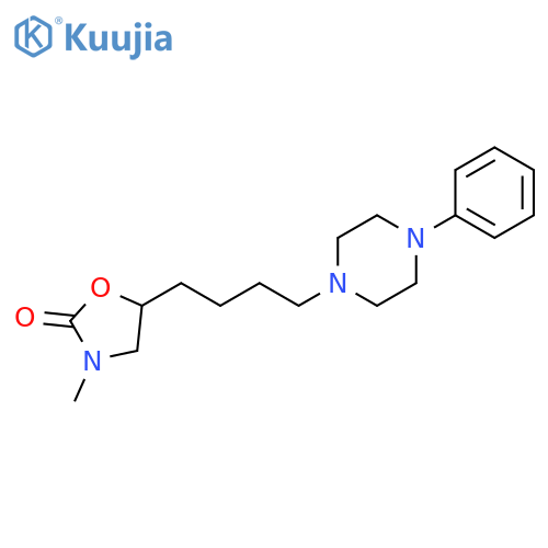 2-Oxazolidinone, 3-methyl-5-[4-(4-phenyl-1-piperazinyl)butyl]- structure